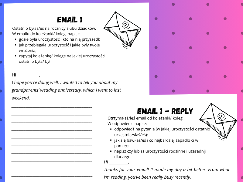 Pisanie maili i blogów w parach | MakeTheGrade